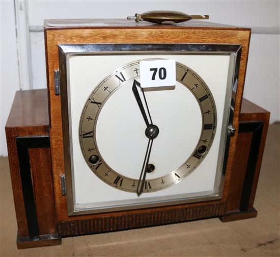 Art Deco chiming mantel clock